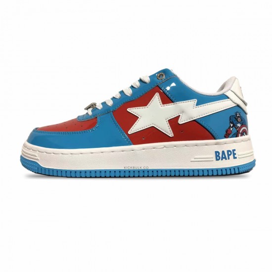 A BATHING APE BAPE STA LOW BLUE SNEAKER