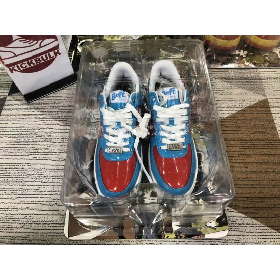 A BATHING APE BAPE STA LOW BLUE SNEAKER