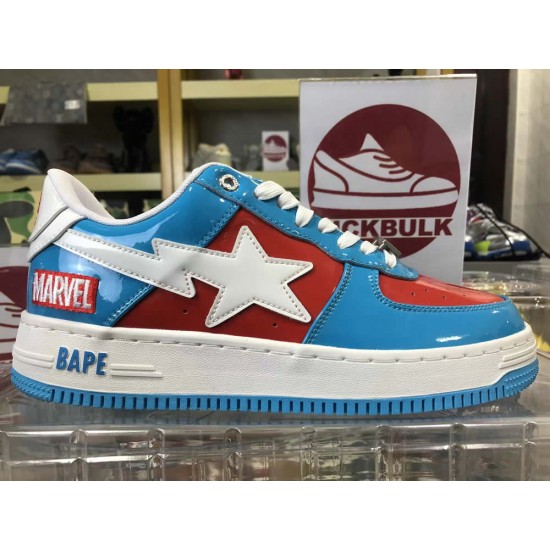 A BATHING APE BAPE STA LOW BLUE SNEAKER