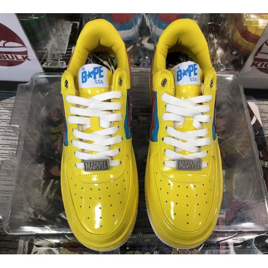 A BATHING APE BAPE STA LOW YELLOW SNEAKER