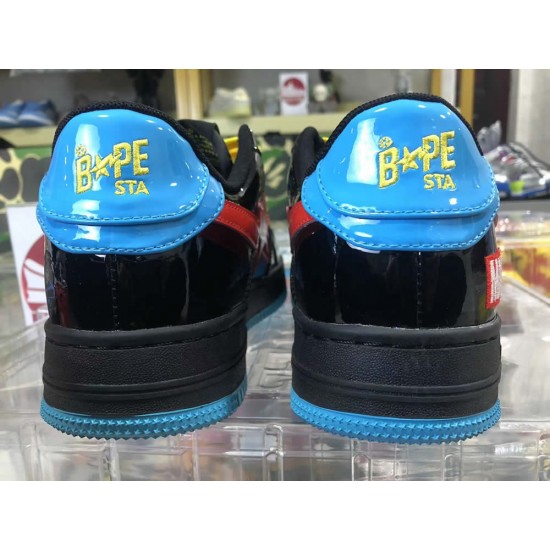 A BATHING APE BAPE STA LOW BLUE BLACK SNEAKER