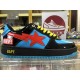 A BATHING APE BAPE STA LOW BLUE BLACK SNEAKER