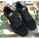 A BATHING APE BAPE STA LOW BLACK YELLOW