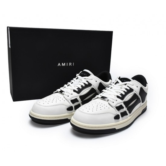 A.M.I.R.I Skel Top Low White Black MFS003-111