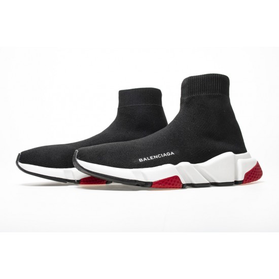 Balenciaga Speed Runner TESS S.GOMMA MAILLE NOIR Black red Sneaker