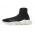 Balenciaga Speed Runner TESS S.GOMMA MAILLE NOIR Black White Sneaker