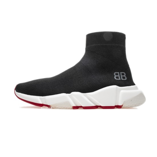 Balenciaga Speed Runner TESS S.GOMMA MAILLE NOIR ROUGE Sneaker