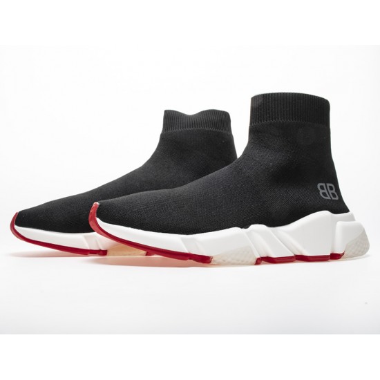 Balenciaga Speed Runner TESS S.GOMMA MAILLE NOIR ROUGE Sneaker