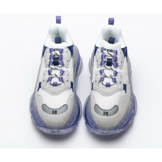 Balenciaga Triple S White Purple 544351 W09E1 1322