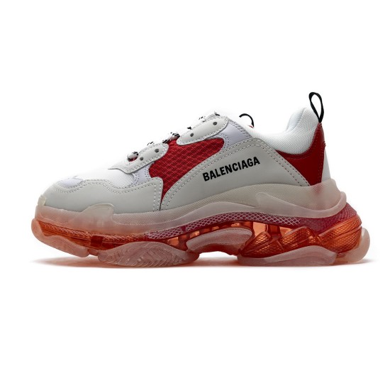 Balenciaga Triple S White Red 544351 W09E1 4552