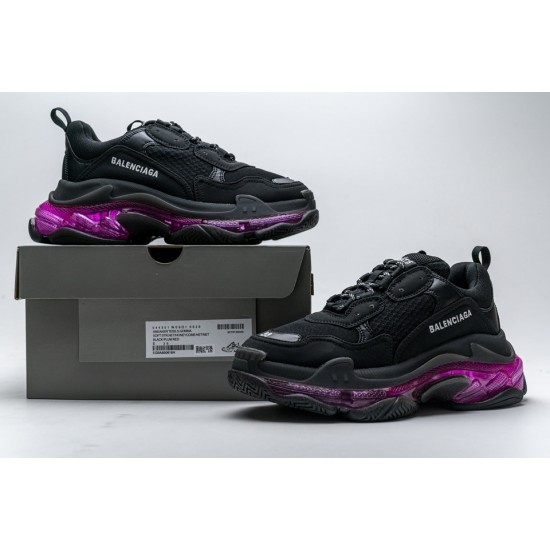 Balenciaga Triple S Black Plum Red 544351 W09O1 0829