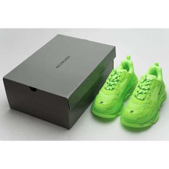 Balenciaga Triple S Fluorescent Green 544351 W09O1 3802