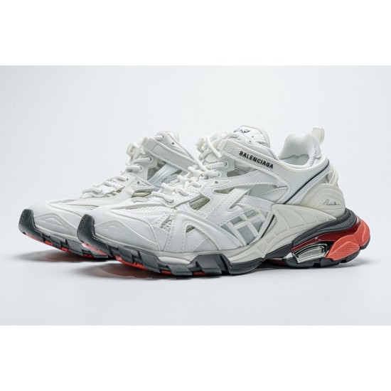 Blenciaga Track 2 Sneaker White Red Black 570391 W2GN3 9610