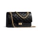 Chanel 2.55 HANDBAG Black Green Pink