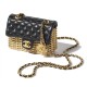 Black & Gold Lambskin 8 × 6 × 3 cm AS3714 B09837 NL555 