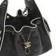 Chanel 25 Small Handbag Black & White