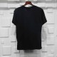 Gucci T-shirt Black white crossbar printing Pure cotton