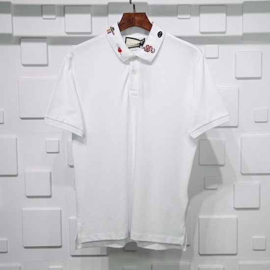 Gucci Rose embroidery Polo Pure cotton