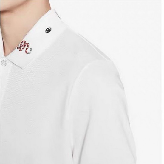 Gucci Rose embroidery Polo Pure cotton