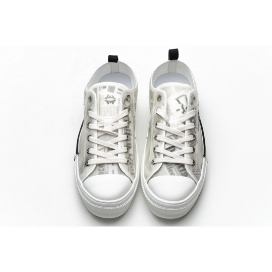 Dior Newspaper Low 3SN249YUO_H069 White