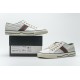 Gucci white silk sneakers 553385 DOPEO 1977