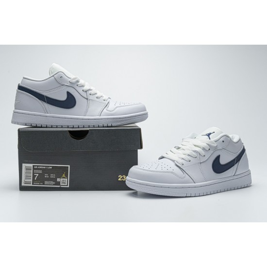 Nike Air Jordan 1 Low White Obsidian 553558-114