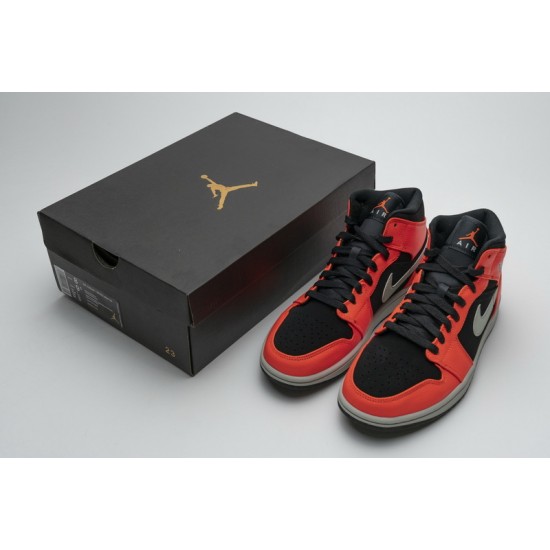 Air Jordan 1 Mid Black Cone 554724-062