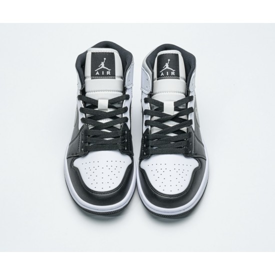 Air Jordan 1 Mid 'WHITE SHADOW' Black 554724-073