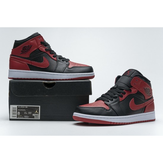  Air Jordan 1 Mid Banned 2020 554724-074