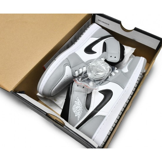 AIR JORDAN 1 MID 'LIGHT SMOKE GREY' 2021 554724-078