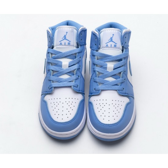 Air Jordan 1 Retro Mid UNC university blue 554724-106