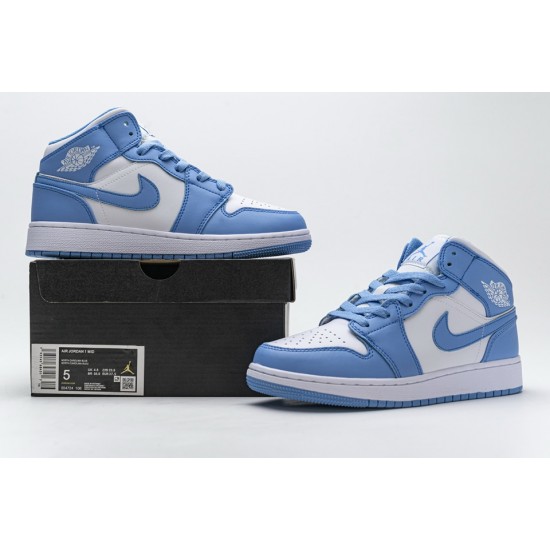 Air Jordan 1 Retro Mid UNC university blue 554724-106