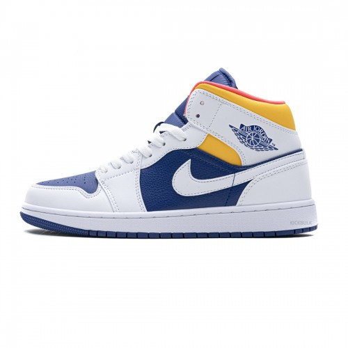 Nike Air Jordan 1 Mid Royal Blue Laser Orange 554724-131