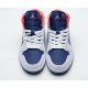 Nike Air Jordan 1 Mid Royal Blue Laser Orange 554724-131