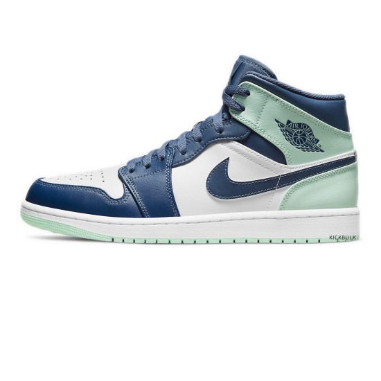 Air Jordan 1 Mid 'Blue Mint' 2022 554724-413