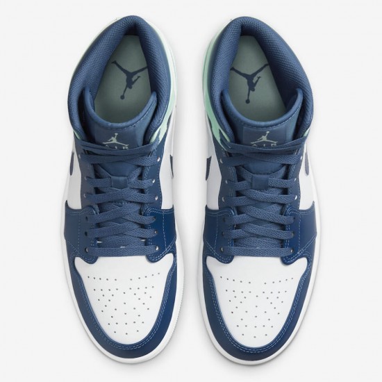 Air Jordan 1 Mid 'Blue Mint' 2022 554724-413