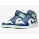 Air Jordan 1 Mid 'Blue Mint' 2022 554724-413