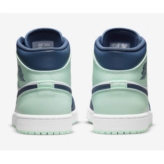 Air Jordan 1 Mid 'Blue Mint' 2022 554724-413