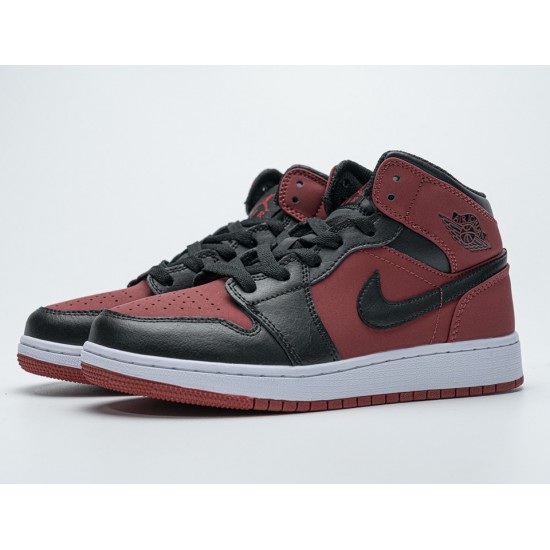 Air Jordan 1 Mid 'Banned' Gym Red Black 554725-610