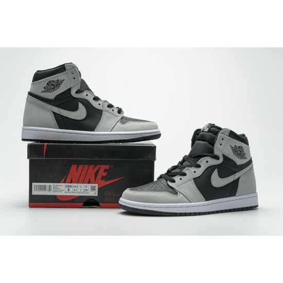 Air Jordan 1 Shadow 2.0 Black Light Smoke Grey 555088-035