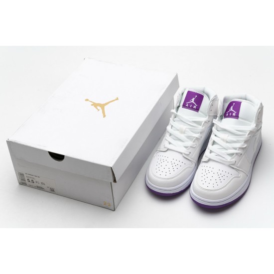 Nike Air Jordan 1 Mid SE White Fuchsia Blast 555112-100