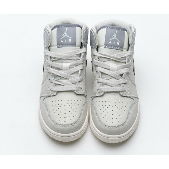 Air Jordan 1 Mid Light Bone Grey 582542-003