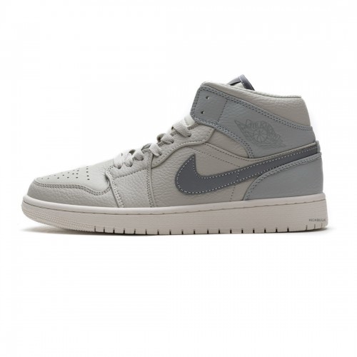 Air Jordan 1 Mid Light Bone Grey Fog 852542-003