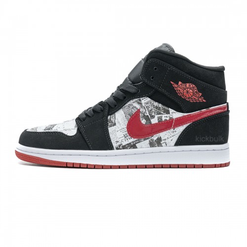 Nike Air Jordan 1 Mid SE 'Newspaper Air Times' 852542-061