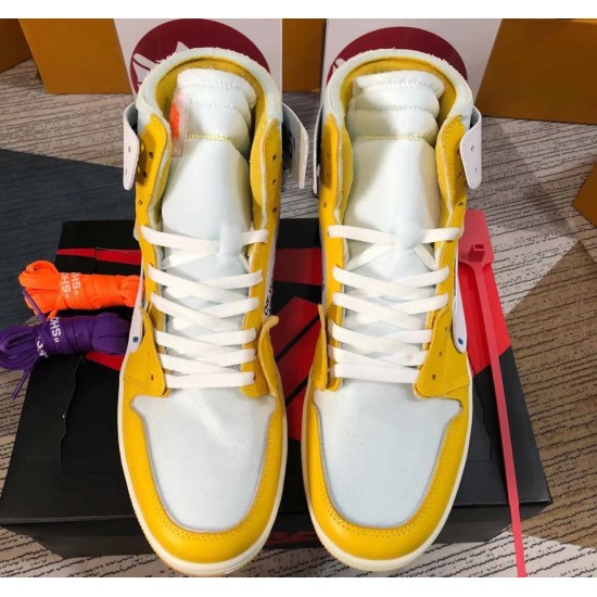 OFF-WHITE X AIR JORDAN 1 RETRO HIGH OG 'CANARY YELLOW' AQ0818-149