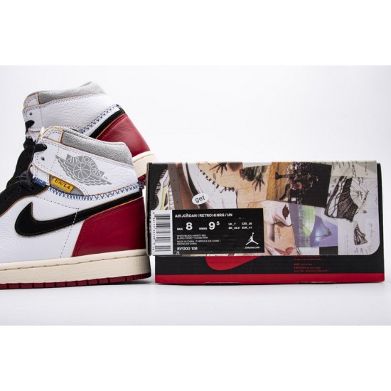 Union X Air Jordan 1 OG High Retro 'Black Toe' BV1300-106