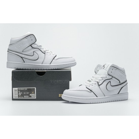 Air Jordan 1 Mid Iridescent Reflective White CK6587-100