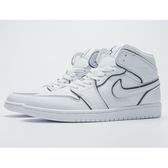 Air Jordan 1 Mid Iridescent Reflective White CK6587-100