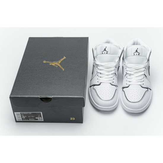 Air Jordan 1 Mid Iridescent Reflective White CK6587-100