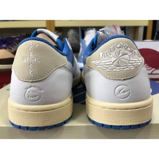 Travis Scott x Air Jordan 1 low Blue white CQ4277-212